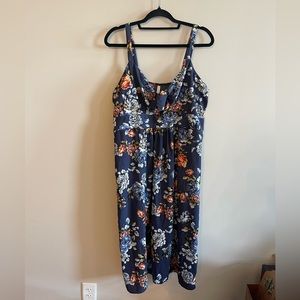 MIDI FLORAL BLUE DRESS 💫✨